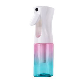 300Ml 200Ml Hair Spray Kappers Spray Empty Bottle Hervulbare Mist Fles Salon Kapper Tool Planten Zorg Water spuit (capacity: 300ml, Color: Gradient Pink Blue)